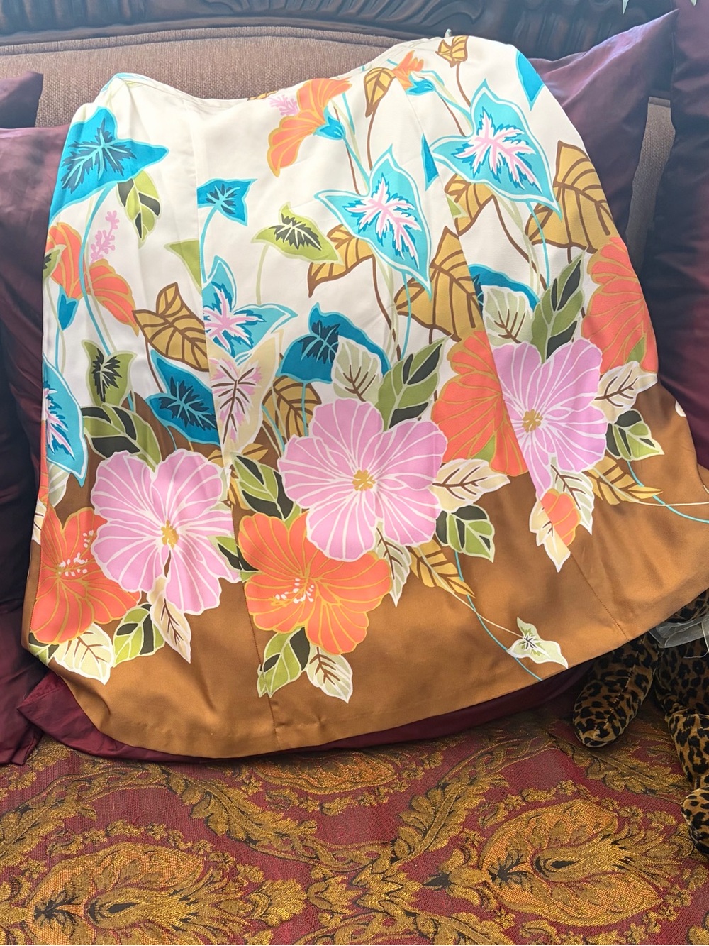 TORi RICHARD HONOLULU Vintage Silk Skirt  size 4